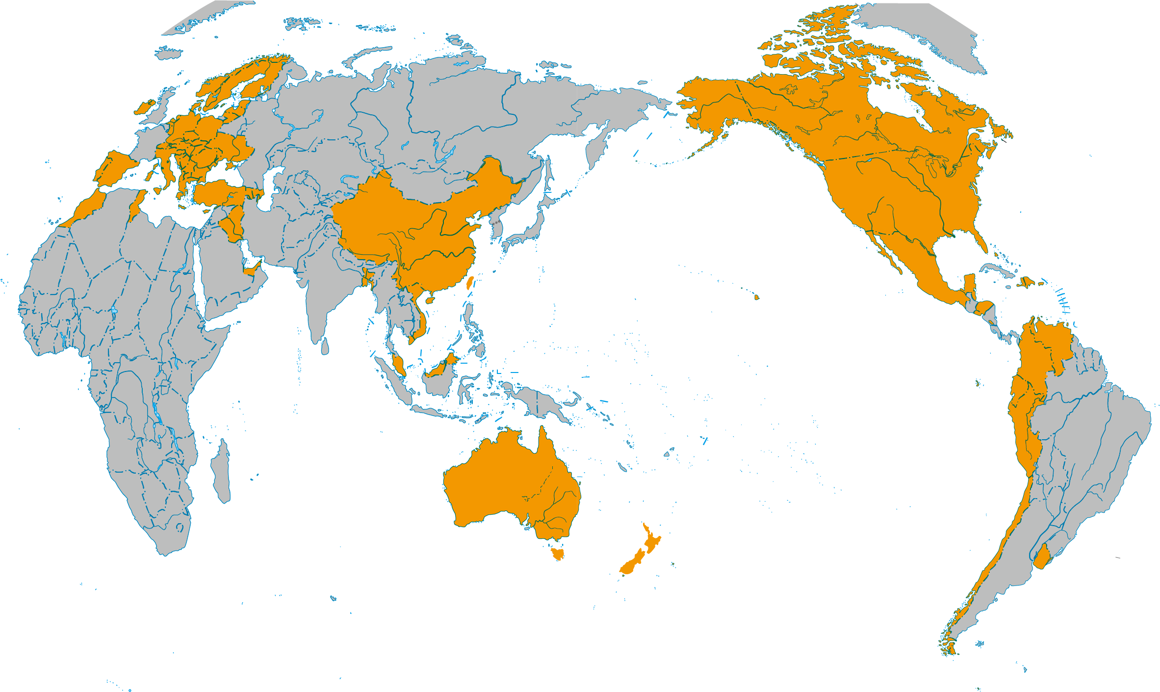 REVUELE 全球覆盖地图